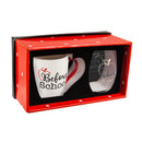 Ceramic 17 OZ Cup and Stemless 17 OZ  Wine Gift Set, Before School/After School,p2716005