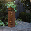 Tall Metal Planter With LED Lights, Fern,pha257