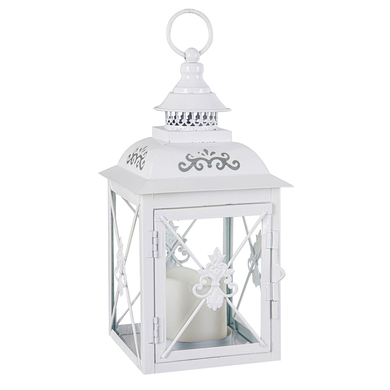 LED Metal Lantern, Winter Frost,pha348