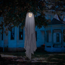 Animated Spooky Ghost with Projected Expression and Sounds Hanging Decor,phb071