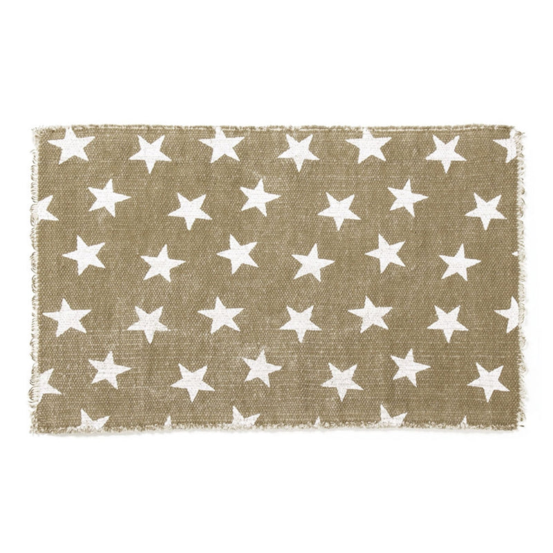 Napa Home Garden,  STAR PLACEMAT BEIGE/WHITE,pl100