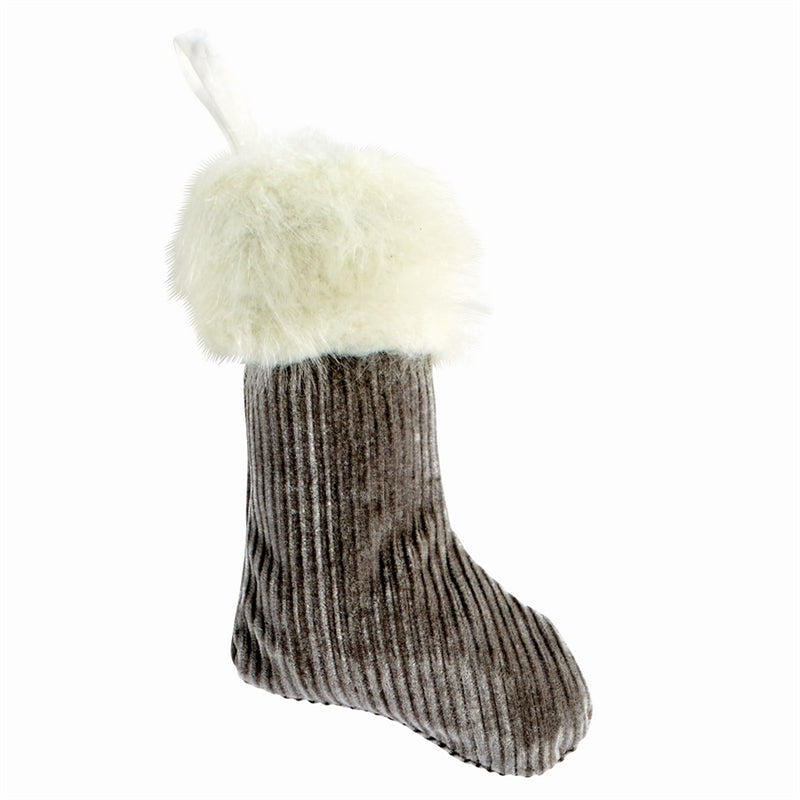 Velvet & Fur Mini Stocking