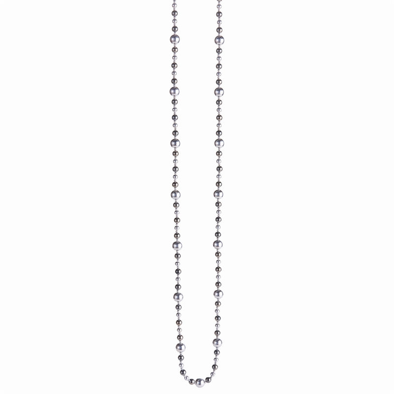 BALL BEAD GARLAND 72" SILVER/SMOKE